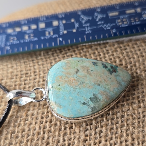 Peruvian Turquoise pendant #303 - Picture 3 of 4